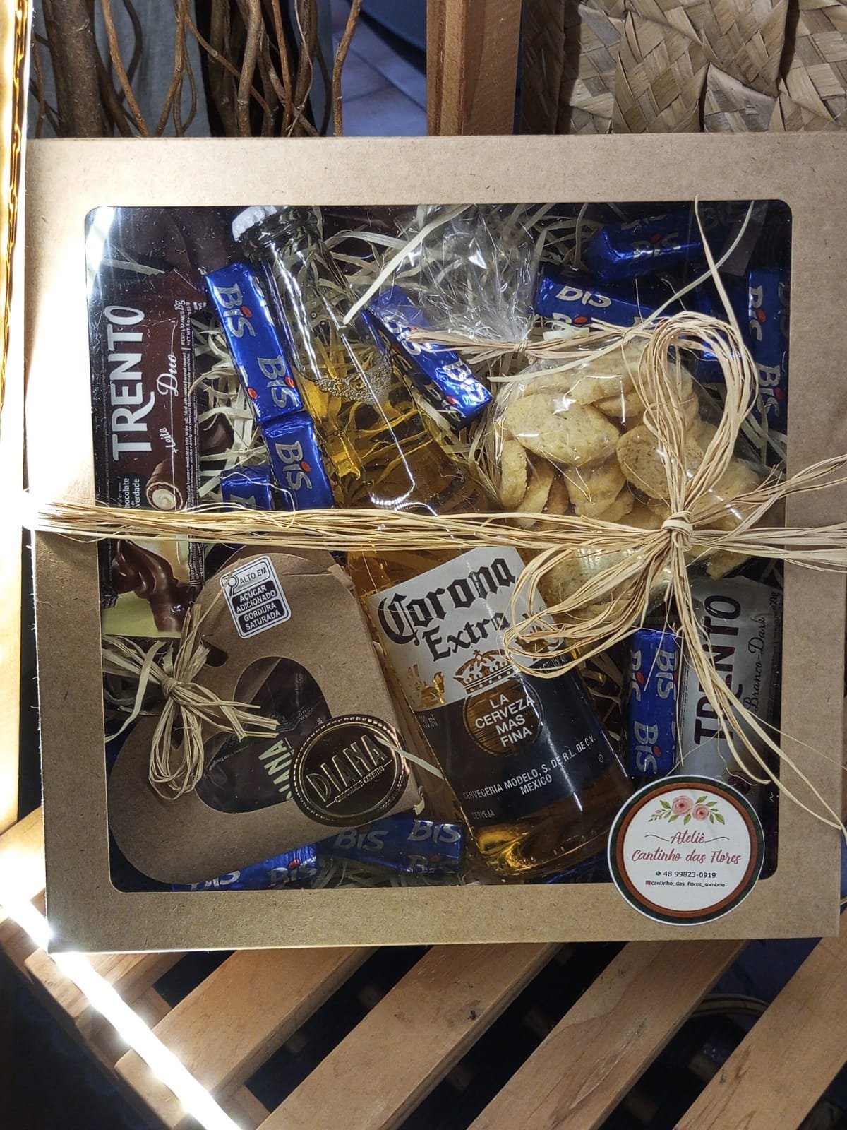 CESTA NA CAIXA CORONA